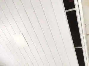 forro pvc em régua branco